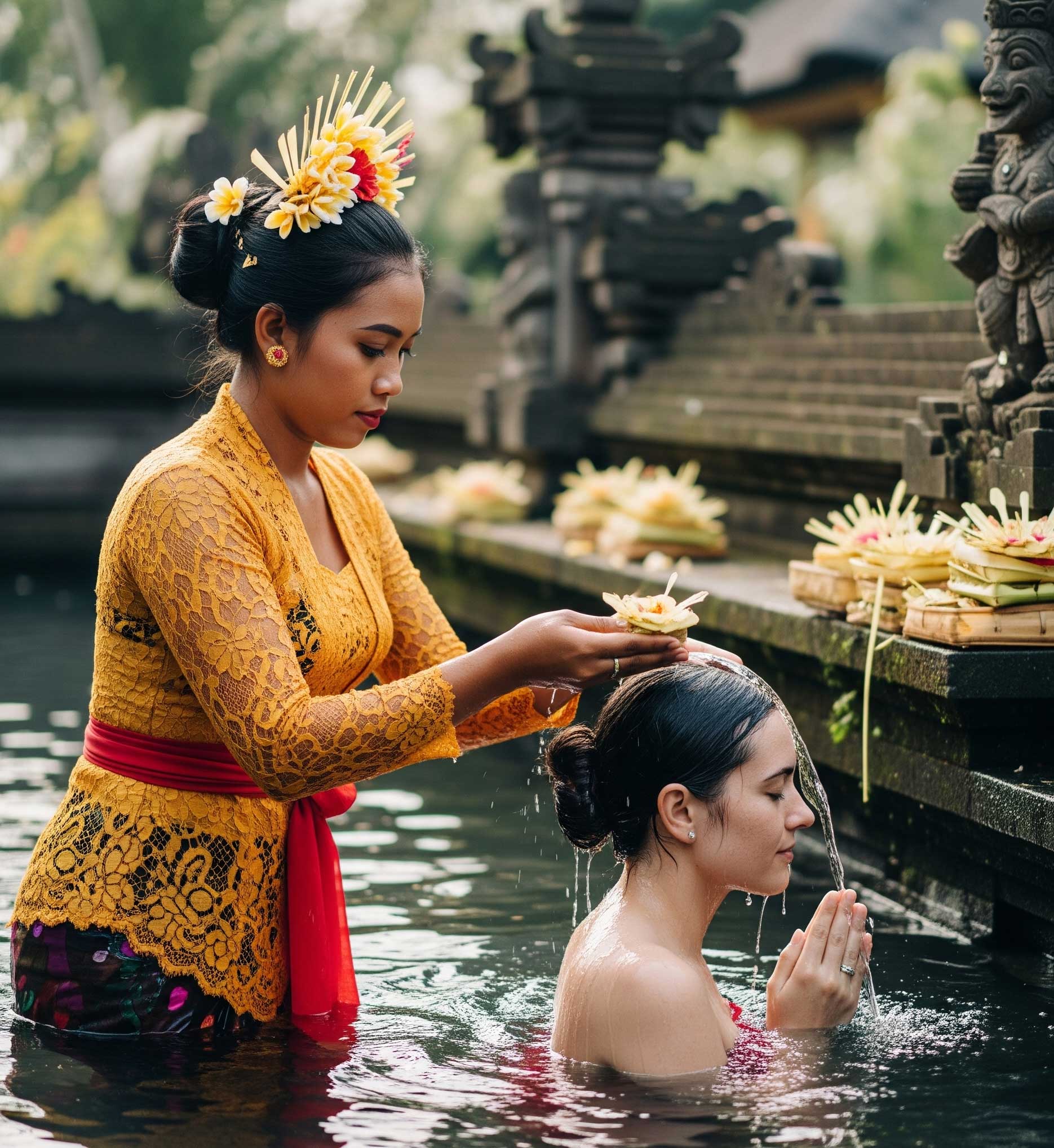 Balinese Purification with Melukat
